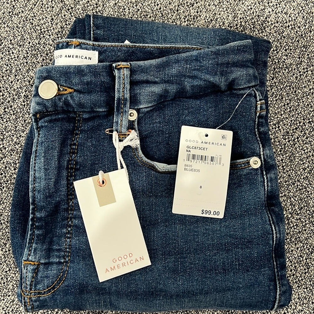 Good American denim good legs crop jeans